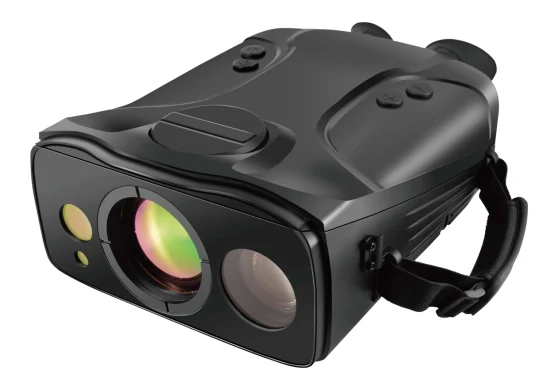 Binóculo laser infravermelho refrigerado portátil, câmera de visão noturna, binocular de imagem térmica com telêmetro
